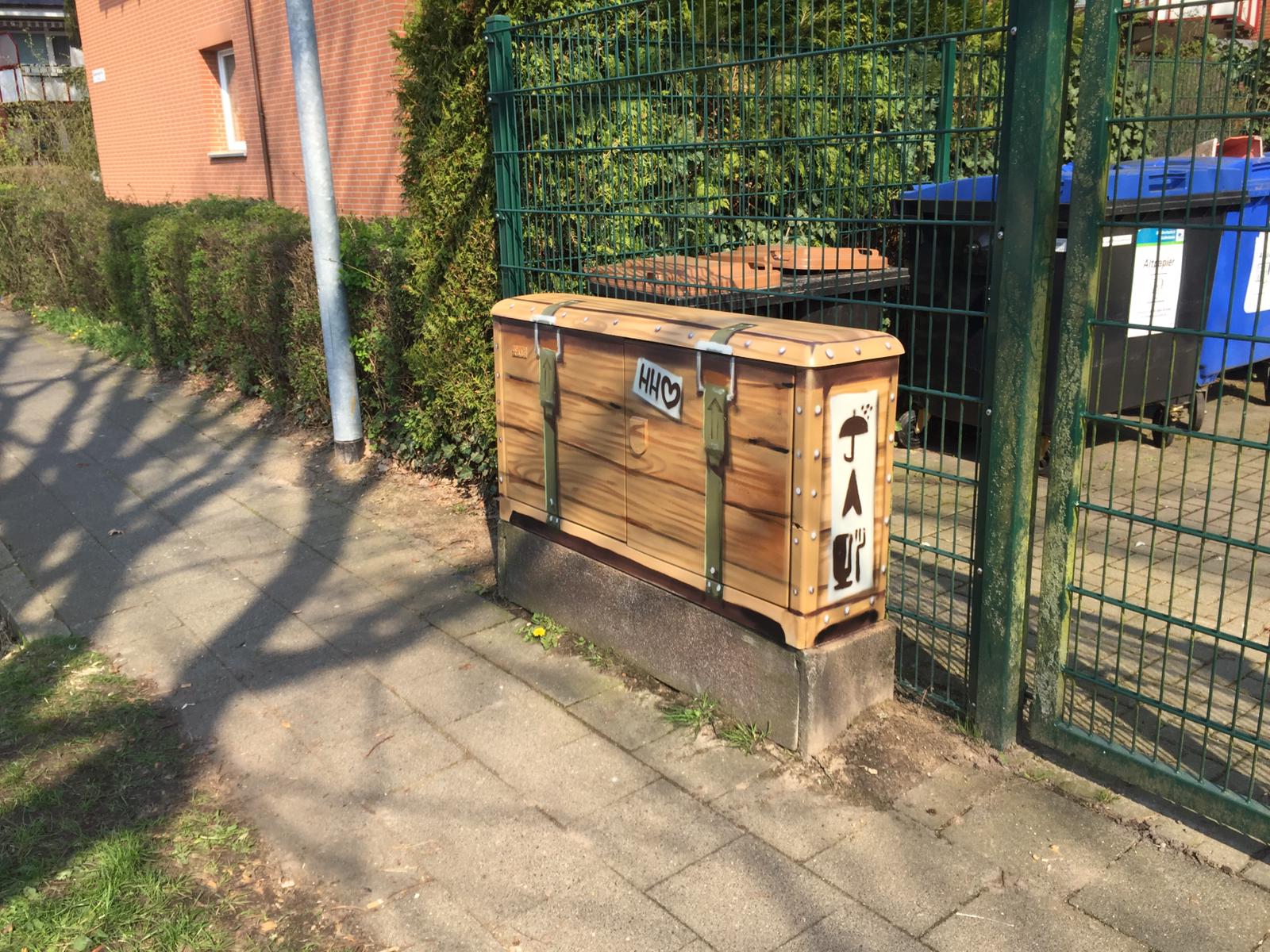 Stromkästen, Verteilerkästen und Garagentore mit Graffiti I Die